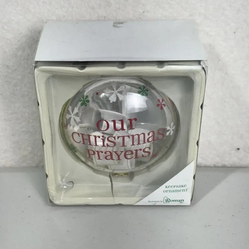 Vintage Christmas Prayers Ornament 2010 Roman Inc.